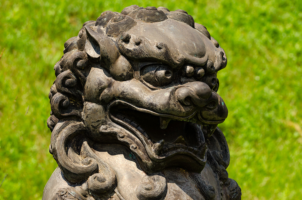 Temple Bronze Lion - Orgyan Osal Cho Dzong